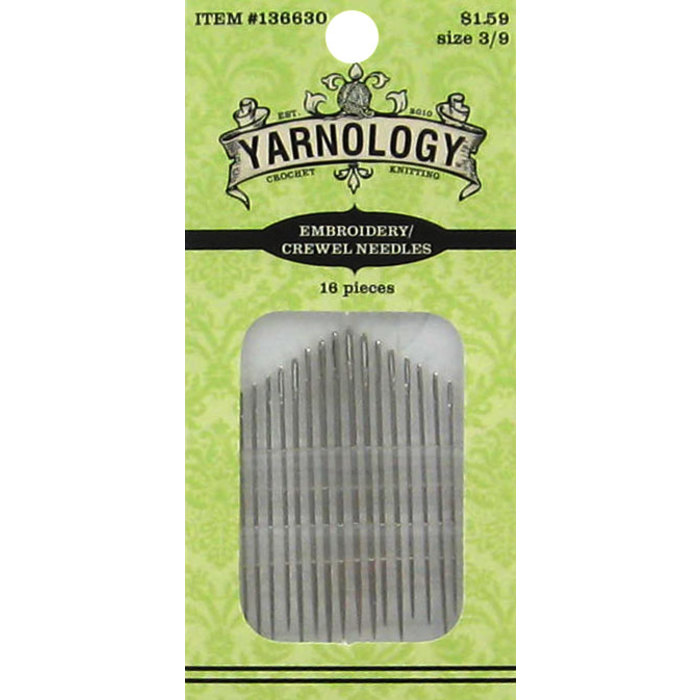 Crewel Embroidery Needles Size 3/9 Hobby Lobby 136630